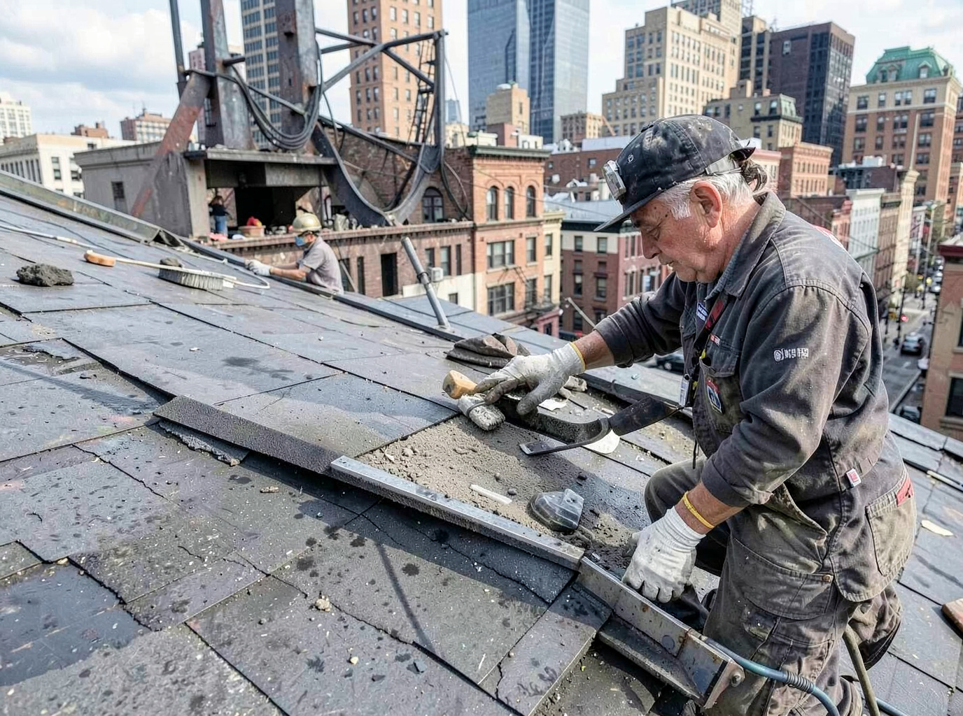 Hail Damage Roof Repair in Manhattan